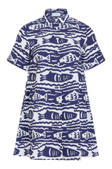 LIVRO Dock Dress in Fish Print