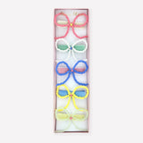 Beaded Bow Hair Clips