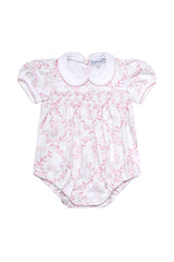 Nellapima Pink Bears Trellace Smocked Bubble
