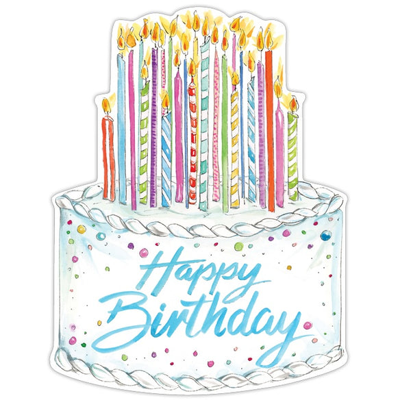 Rosanne Beck Die-Cut Happy Birthday Cake Placemats