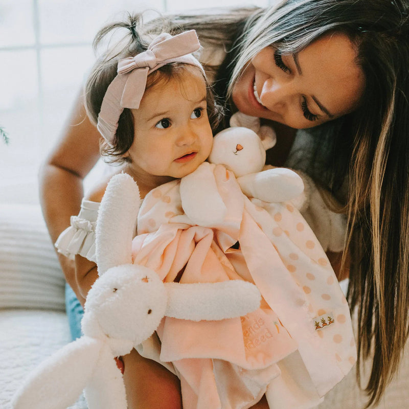 Bunnies By The Bay Blossom Dot Bunny Buddy Blanket