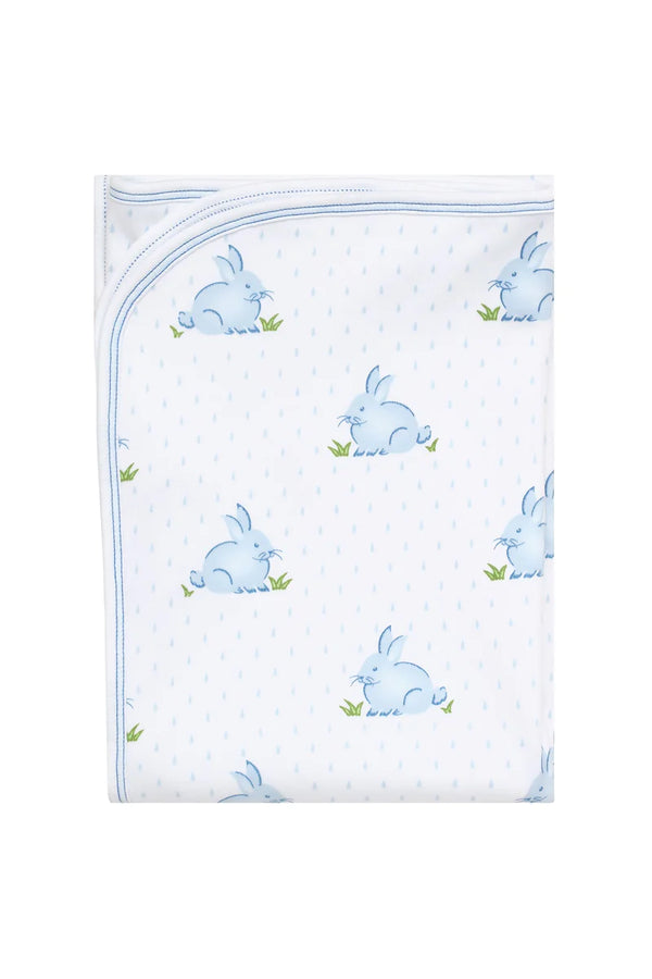 Nellapima Blue Bunny Print Blanket