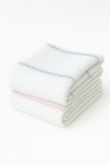 Pucker Texture with Stripe Baby Blanket (Multiple Colors!)