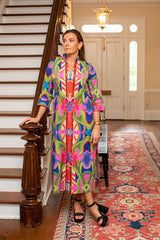 House of MBR "Charleston Sunday" Bouvier Long Caftan