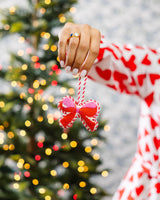 Bow Needlepoint Icon Ornament