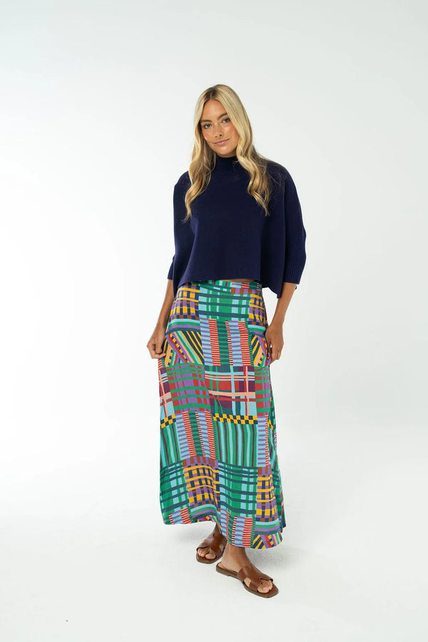 Tiffany Skirt in Fall Plaid