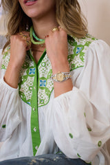 Brooks Avenue Maria Green Western Blouse
