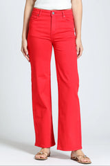 Mini Boot Jeans in Red