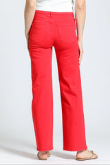 Mini Boot Jeans in Red