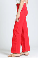 Mini Boot Jeans in Red