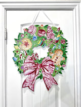 Sweet Seasons Gingerbread Wreath Door Hanger