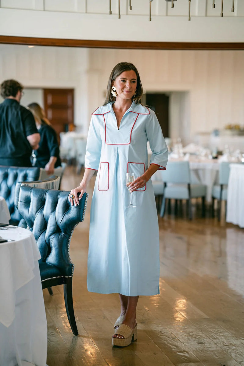 House of MBR Cassidy in Blue Long Dress