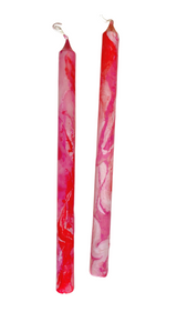 Marbleized Taper Candles (Set of 2)