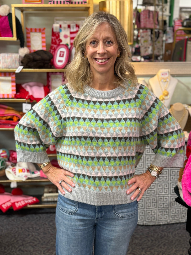 ZP Mohair Fairisle Sweater