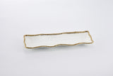 Pampa Bay Rectangular Serving Piece in Gold and White