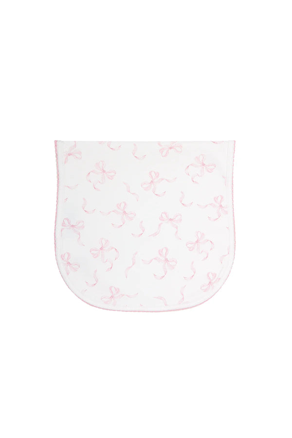Nellapima Charming Bows Print Burp Cloth