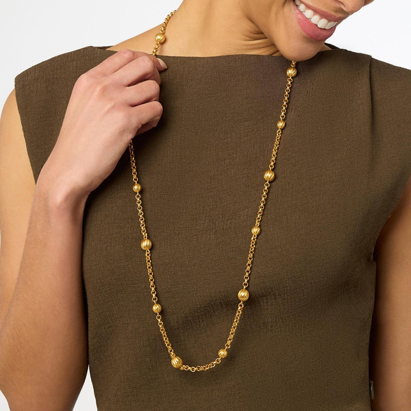 Julie Vos Cirque Station Necklace in Gold