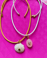 Smith & Co. Beach Combing Necklace in Yellow/Coconut