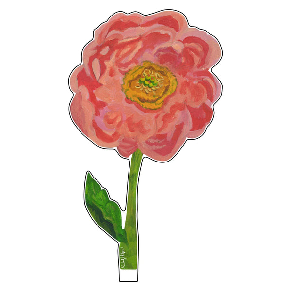 Small Acrylic Coral Charm Flower