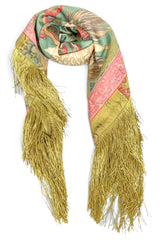 Crane Fringe Scarf