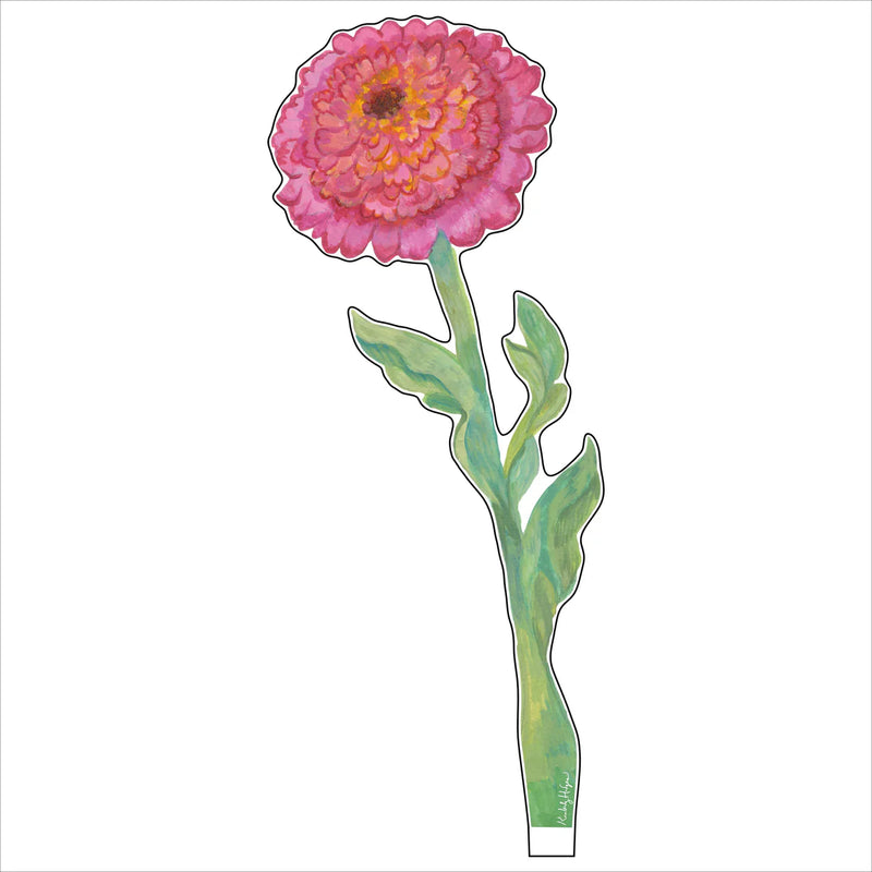 Cupcake Zinnia Large Acrylic Flower