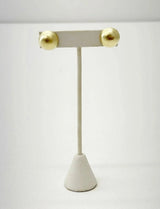 Sheila Fajl Small Soulful Studs in Brushed 18K Gold Plated