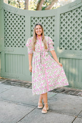 Kiawah Dress In Pedal Pink