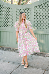 Kiawah Dress In Pedal Pink