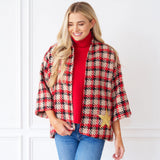 Jackie Jacket in Camel Plaid