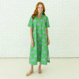 Georgia Palm Dress in Green