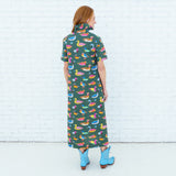 Caryn Lawn Georgia Duck Dress in Olive