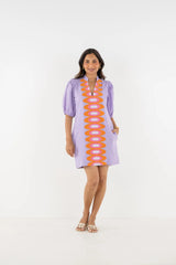 Emily McCarthy Hampton Mini Dress in Lavender