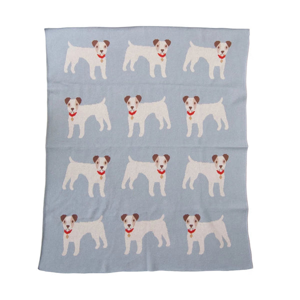 Printed Cotton Knit Baby Blanket (Various Styles)