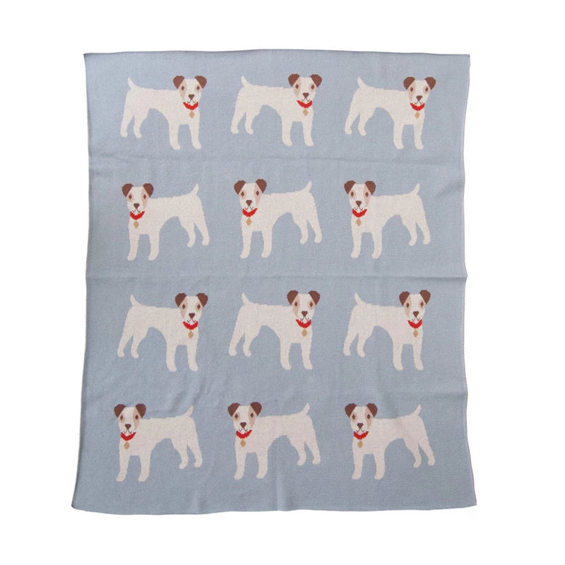 Printed Cotton Knit Baby Blanket (Various Styles)