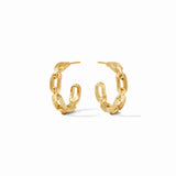 Julie Vos Cheval Paperclip Hoop in Gold (Two Size Options)