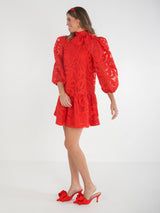 Emily McCarthy Bella Dress in Holly Red