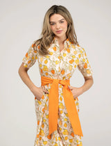 Beau & Ro Elle Maxi in Citrus Clementine