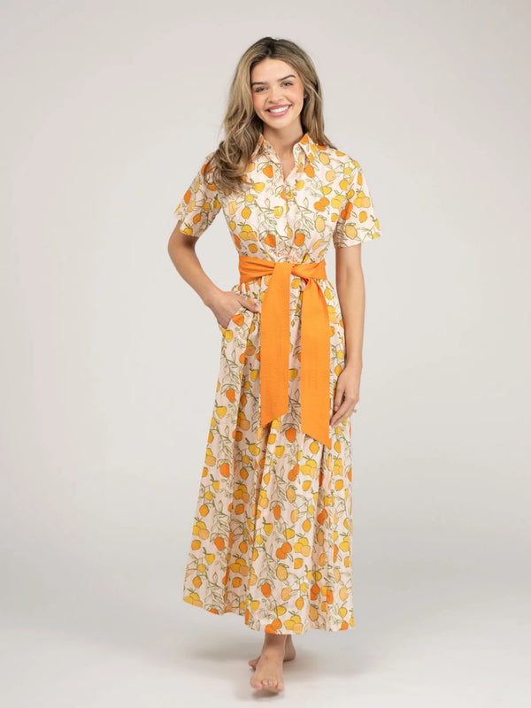 Beau & Ro Elle Maxi in Citrus Clementine