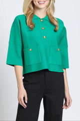 Pocket Polo Sweater (Multiple Color Options!)