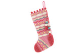 Evergreen Stocking in Pink