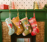 Evergreen Stocking in Pink