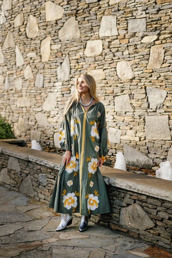 Tela Olive Oil Dress
