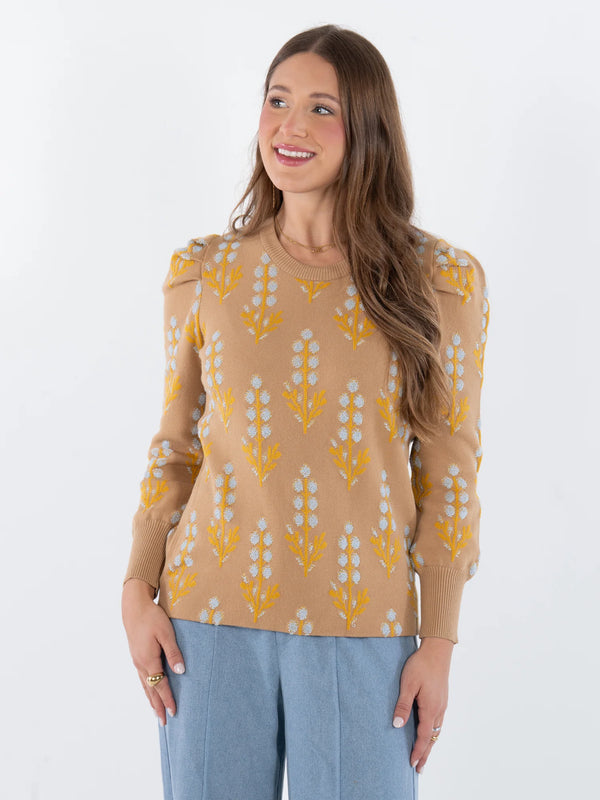 Emily McCarthy Julia Sweater in Bluebonnet