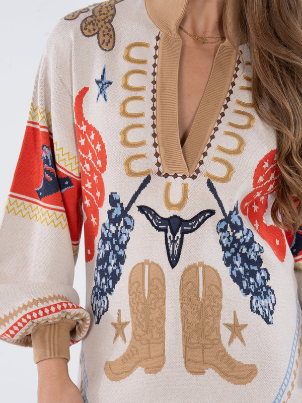 Emily McCarthy Lolli Sweater in Lone Star Knit