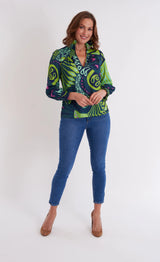 CK Bradley Aspen Blouse in Paddle Celadon