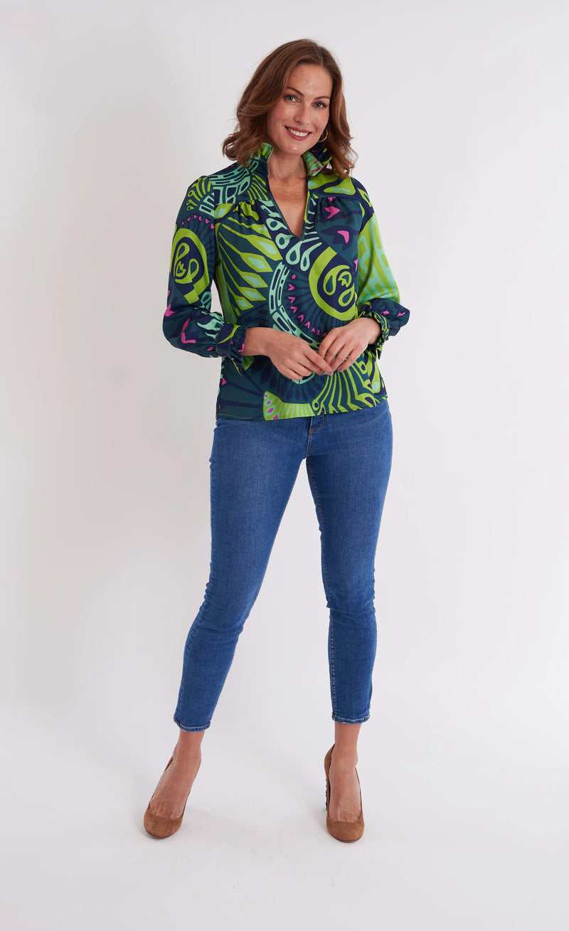 CK Bradley Aspen Blouse in Paddle Celadon