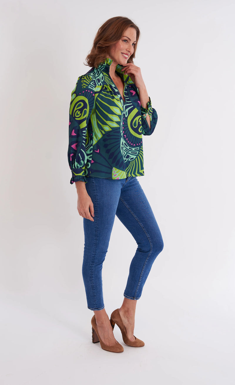 CK Bradley Aspen Blouse in Paddle Celadon