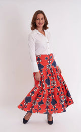 CK Bradley Samana Skirt in Serendipity Crimson