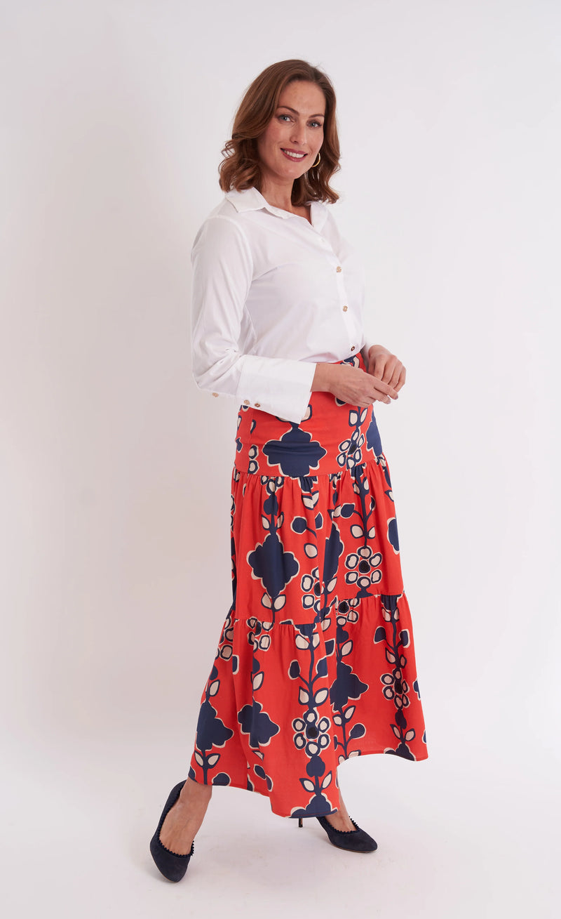 CK Bradley Samana Skirt in Serendipity Crimson