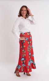 CK Bradley Hostess Skirt in Serendipity Merlot